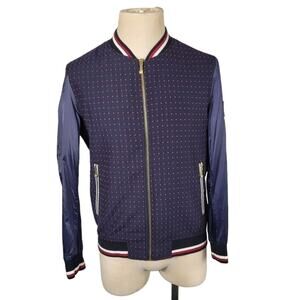 Blue & Red Polka Dot Lightweight Bomber Jacket- Clothr Ace AlmirAh Buzuyichu